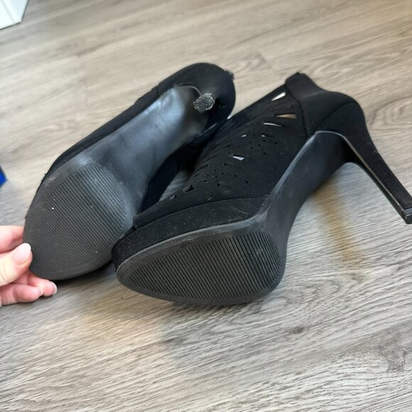 Apartment 9 Kohl's Women's Open Toe High Heels - Knowledge - Black - Size 8.5 - Picture 5 of 7